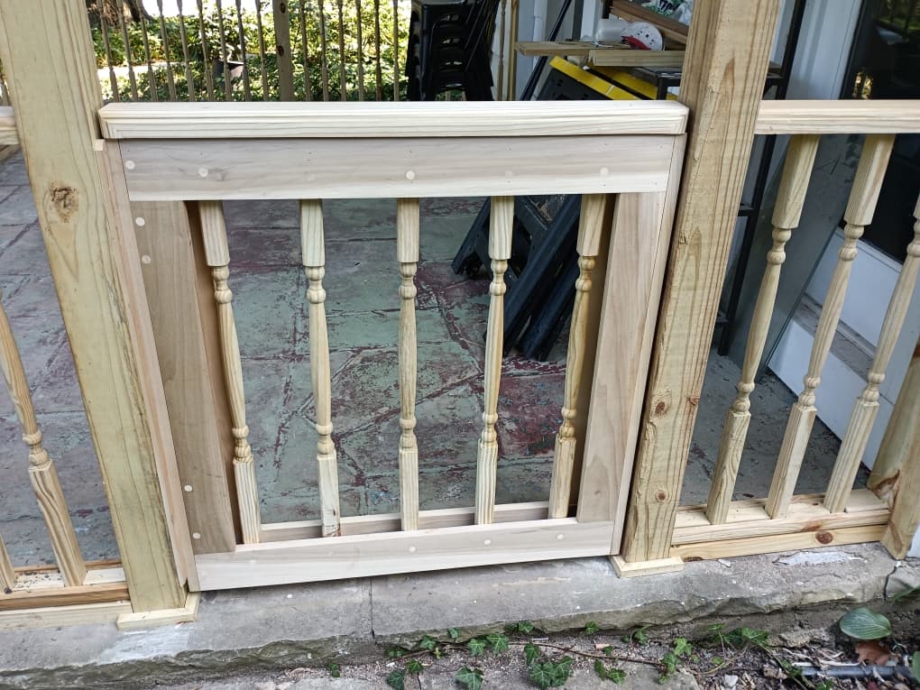 Porch Columns & Railing Build — photo 48