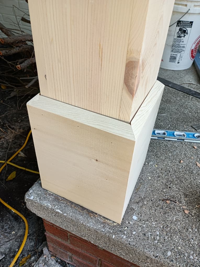 Porch Columns & Railing Build — photo 3