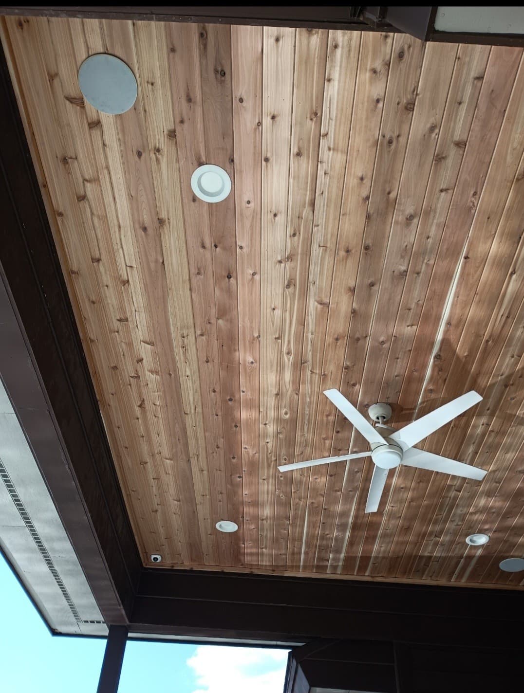 Cedar Tongue & Groove Porch Ceiling — photo 1