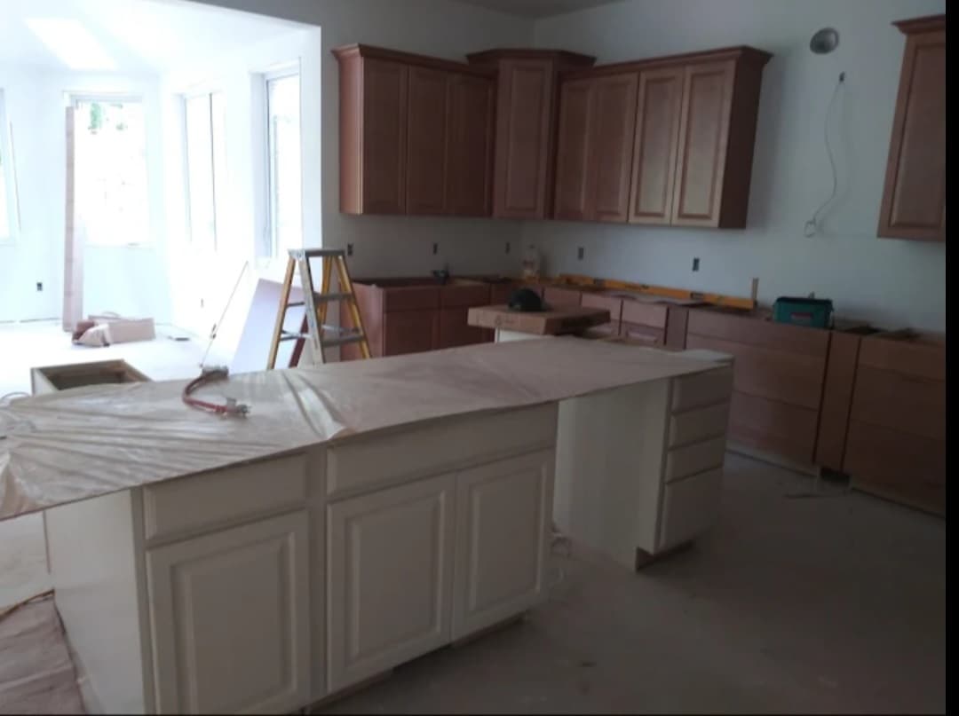 Two-Tone Kitchen Cabinet Install — photo 1