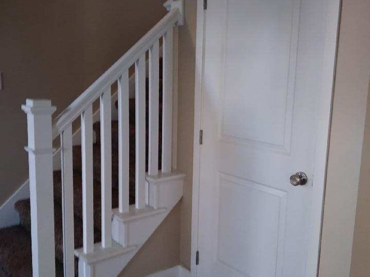 White Painted Stair Railing — photo 21